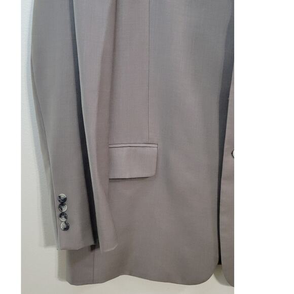 Pierre Cardin Fundamentals Blazer Mens 46L Beige Three Button 100% Wool Lined - Picture 5 of 9